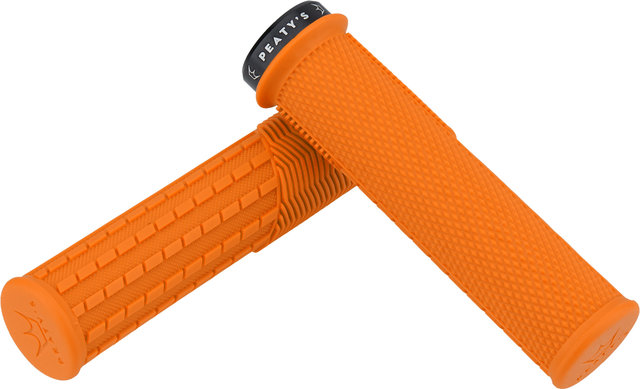 Peatys Monarch Grips Knurl Lock-On Lenkergriffe - mango/thin