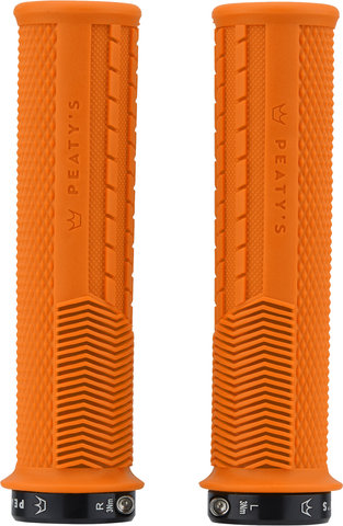 Peatys Monarch Grips Knurl Lock-On Lenkergriffe - mango/thin