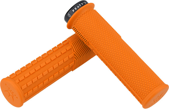 Peatys Monarch Grips Knurl Lock-On Lenkergriffe - mango/thick