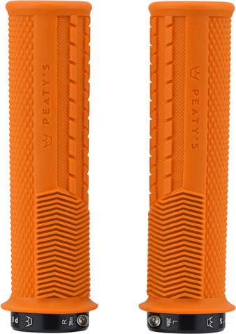 Peatys Monarch Grips Knurl Lock-On Lenkergriffe - mango/thick