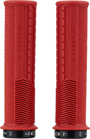 Peatys Monarch Grips Knurl Lock-On Lenkergriffe - red/thin