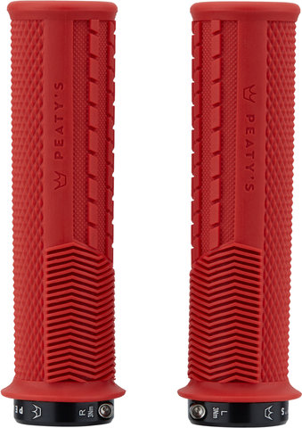 Peatys Monarch Grips Knurl Lock-On Lenkergriffe - red/thick