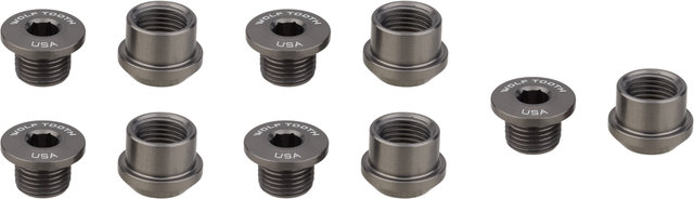 Wolf Tooth Components Set de tornillos de plato 5 brazos 6 mm - grey/6 mm