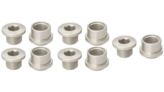 Wolf Tooth Components Set de tornillos de plato 5 brazos 6 mm - silver/6 mm