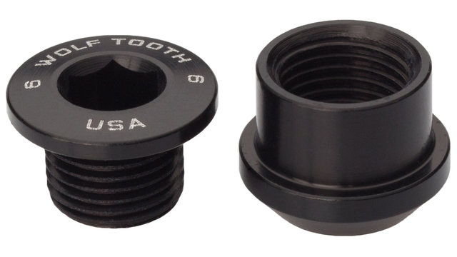 Wolf Tooth Components Set de tornillos de plato 5 brazos 6 mm - black/6 mm