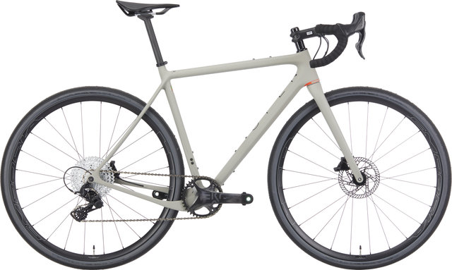 OPEN NEW U.P. Ekar 28" Carbon Gravelbike - grey matte-red/28"/M