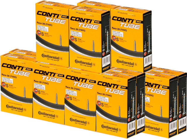 Continental Race 28 Wide Inner Tube - 20 pieces - universal/Presta Valve (SV)/25-622 to 32-630/25-32 x 622-630 Presta 42 mm/42 mm