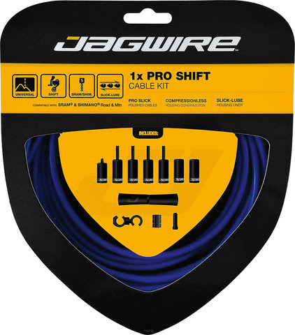 Jagwire 1X Pro Schaltzugset - SID blue