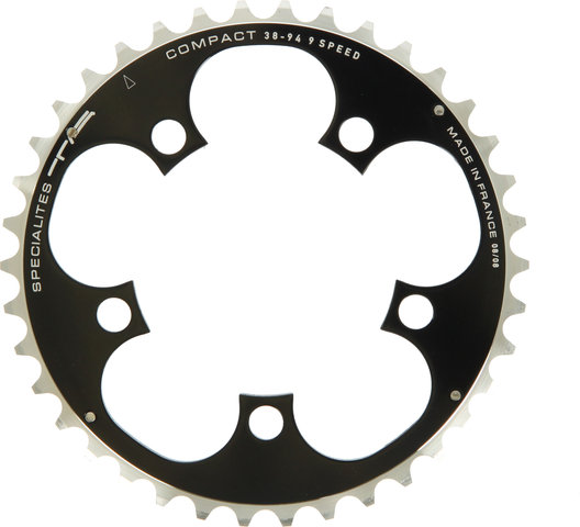 TA Compact Chainring, 5-arm, 94 mm BCD - black/38 tooth