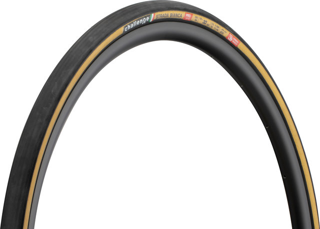 Challenge Strada Pro 28" Folding Tyre Set - black-brown/30-622 (700x30c)