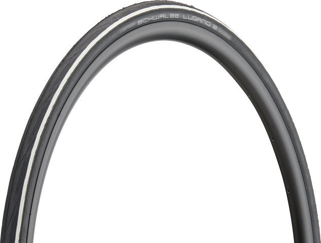 Schwalbe Lugano II K-Guard 28" Drahtreifen - schwarz / weiß/28 "/25 mm/25-622