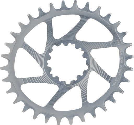 Garbaruk Oval Chainring GXP/DUB Boost Direct Mount Single Speed - silver/32 