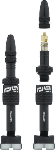 e*thirteen Quick Fill Tubeless-Ventil - 2 Stück - black/SV 23-31 mm