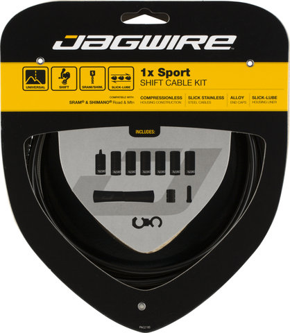 Jagwire Set de Câble de Vitesses 1X Sport - black