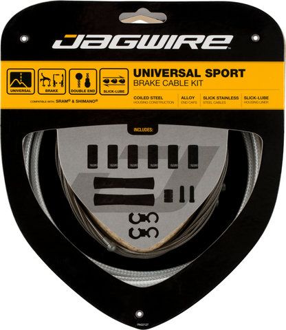 Jagwire Universal Sport Bremszugset - sterling silver/universal