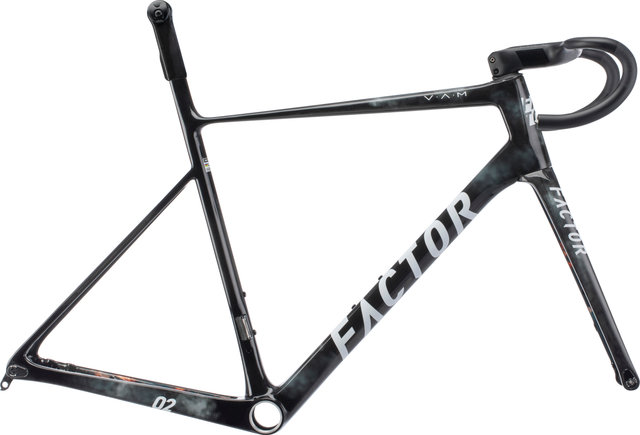 Factor O2 V.A.M. Disc T47a Shimano Carbon Frame Kit Model 2023 - storm/54 cm, 120 mm x 40 cm, SB 0 mm