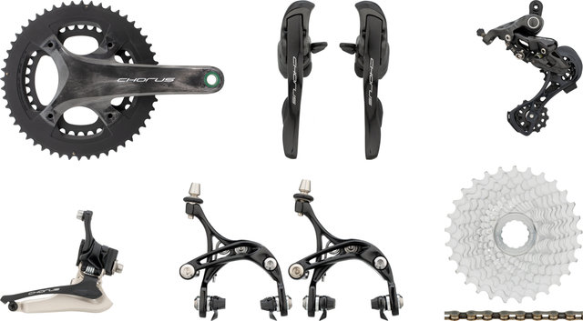 Campagnolo Chorus 12s Gruppe 12-fach 36-52 - schwarz/11-29/Campagnolo/Campagnolo/Anlöt/172,5 mm/ohne