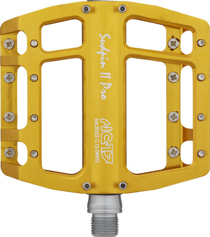 NC-17 Sudpin II Pro Platform Pedals - gold