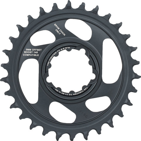 SRAM Plato X-Sync 2 Direct Mount 3 mm p. X01/XX1/GX Eagle Boost - lunar grey/30 