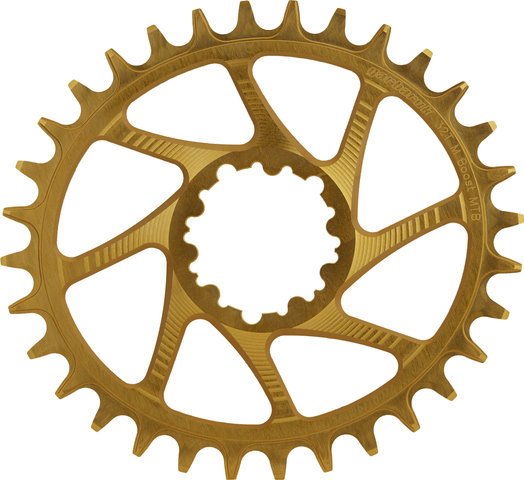 Garbaruk Oval Chainring GXP/DUB Boost Direct Mount Single Speed - gold/32 