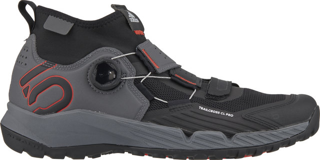 Five Ten Trailcross Pro Clip-In MTB Schuhe - grey five-core black-red/42/42