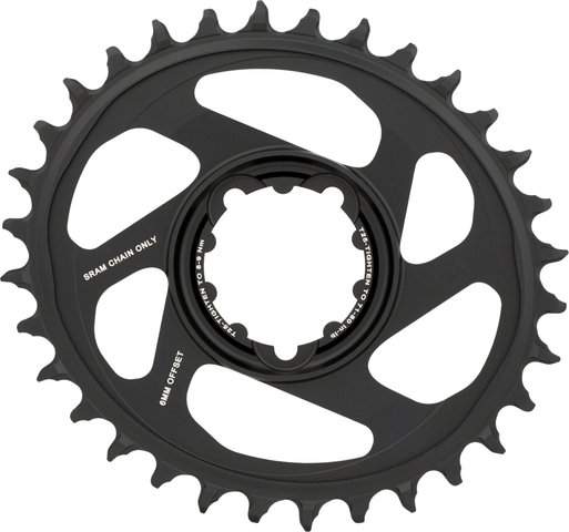 SRAM Kettenblatt Oval X-Sync 2 Direct Mount 6 mm für X01/XX1/GX Eagle - black/32 Z