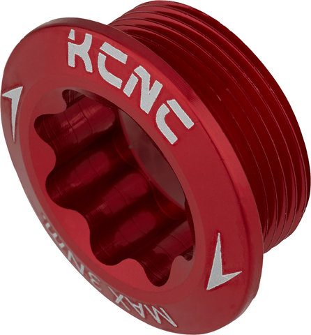 KCNC Left Crank Bolt for Shimano - red/Shimano