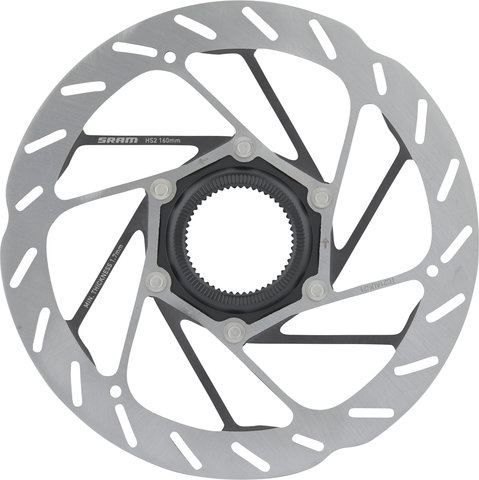 SRAM HS2 Center Lock Brake Rotor - silver-black/160 mm