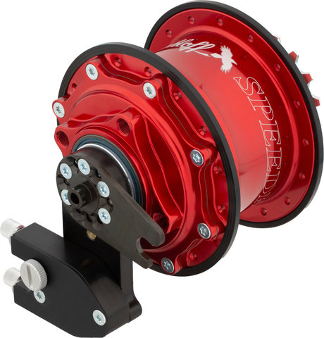 Rohloff Speedhub 500/14 CC quick release 135 mm gear hub - anodized red/type 7, 32 hole