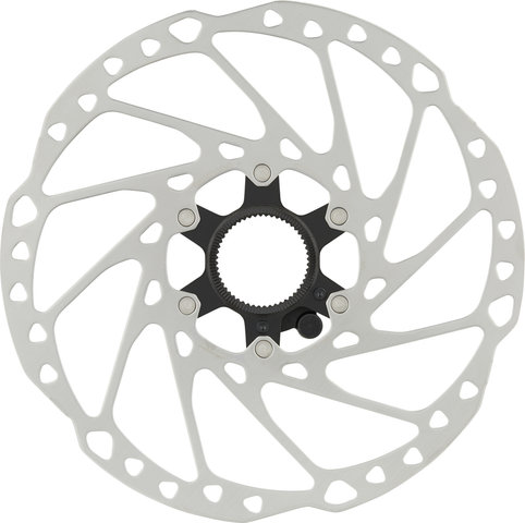 Shimano RT-EM600 Center Lock Brake Rotor for STEPS w/ External Teeth - silver-black/203 mm