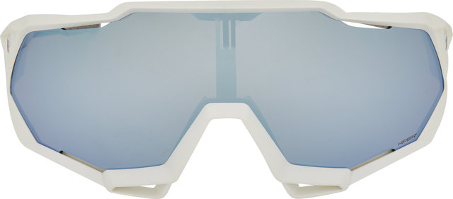 100% Speedtrap Hiper Sports Glasses - matte white/hiper blue multilayer mirror