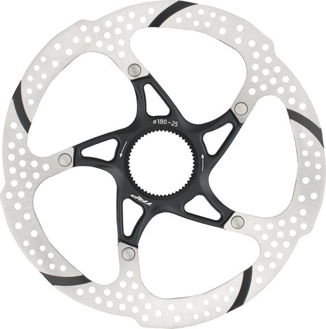 TRP TR-25 Center Lock 2-piece Brake Rotor - black-silver/180 mm