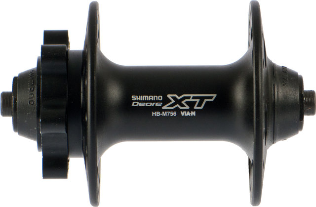 Shimano Buje RD XT HB-M756 Disc 6 agujeros para eje de liberación rápida - negro/32 agujeros