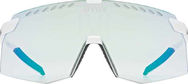 uvex pace stage V sports glasses - black matte/mirror blue