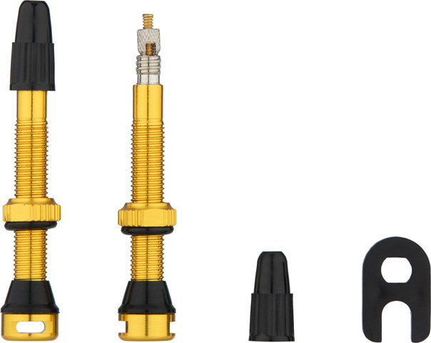 tune Tubeless Valve Set - gold/Presta 44 mm