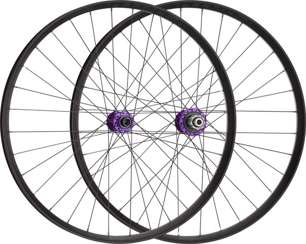 Hope Juego de ruedas Pro 5 + Fortus 35 Disc Center Lock 27,5" Boost - purple/Shimano MTB/Boost/148 mm/110 mm/Boost/27,5" (650B)/110 mm/Shimano MTB/110 mm/148 mm