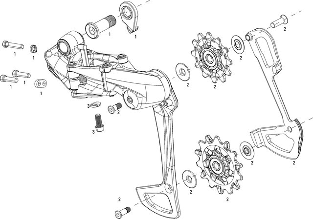 SRAM Pièces Détachées pour Dérailleur Arrière XX1 / X01 Eagle 1x12 - 1/universal, X01