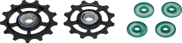 C-BEAR Galets de Dérailleur OCM Shimano 11vit. / Ultegra 12vit. - noir/14 dents (galet de guidage), 16 dents (galet tendeur)