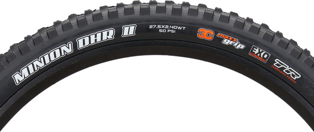 Maxxis Cubierta plegable Minion DHR II 3C MaxxGrip EXO WT TR 27,5" - negro/27.5 /61 /61-584/2.4 