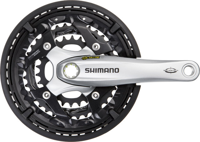 Shimano Juego de bielas FC-T521 Octalink con anillo protector de cadena - plata/170,0 mm 26-36-48