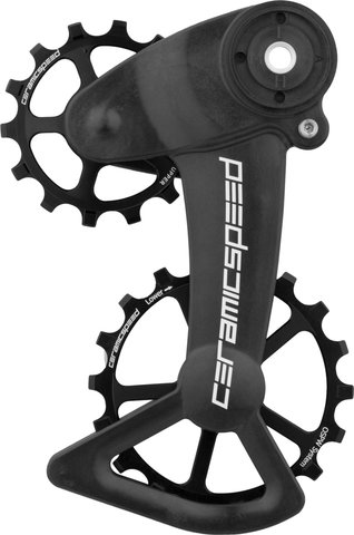 CeramicSpeed Système de Galets de Dérailleur OSPW X Coated pour SRAM Eagle AXS - black/14 dents (galet guide), 18 dents (galet tendeur)