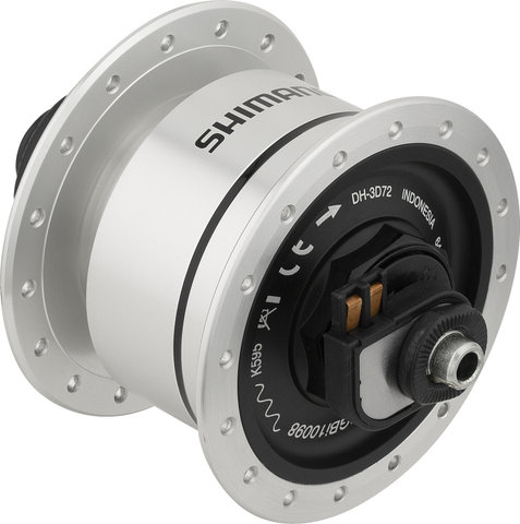 Shimano DH-3D72 Center Lock Disc Dynamo Hub - silver/32