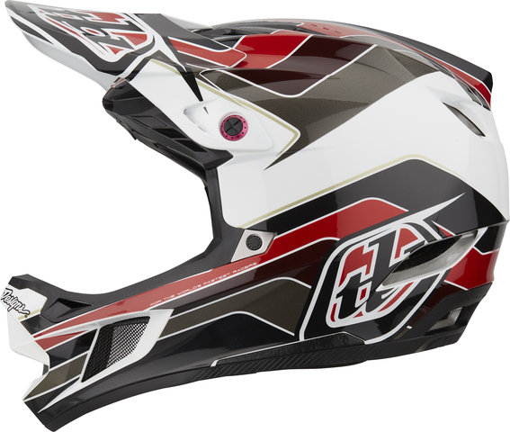 Troy Lee Designs D4 Polyacrylite MIPS Fullface-Helm - block charcoal-red/55 - 56 cm