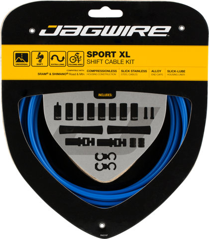 Jagwire Sport XL Schaltzugset - SID blue