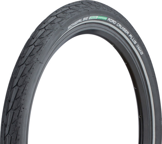 Schwalbe Road Cruiser Plus 20" Wired Tyre - black-reflective/20 /47 mm/47-406/1.75 