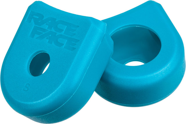 Race Face Crank Boots Kurbelschutz Small - turquoise