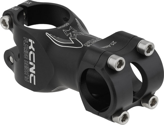 KCNC Fly Ride Stem 25.4 mm 5° - black-silver/+5°/-5° (FlipFlop)/60 mm