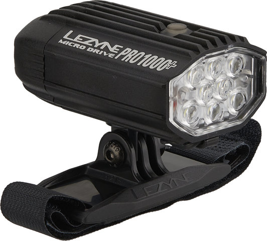 Lezyne Lampe pour Casque Micro Pro 1000+ - noir satiné/1000