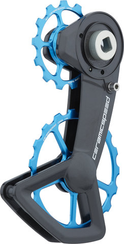 CeramicSpeed Système de Galets de Dérailleur OSPW X Coated pour SRAM AXS XPLR - blue/13 dents (galet guide), 19 dents (galet tendeur)