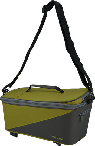 Racktime Talis Pannier Rack Bag - lime green-stone grey/8000 ml